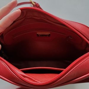 Talbots red leather crossbody bag